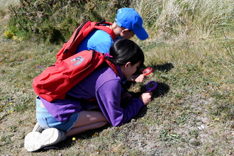 Children on trail