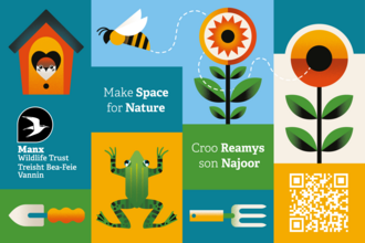 MSFN Make Space for Nature artwork with text and QR code