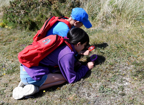 Children on trail